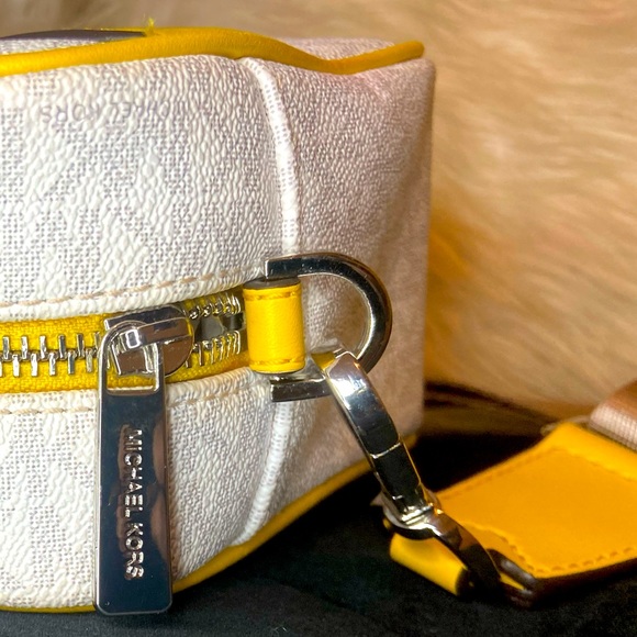 MICHAEL KORS KENLY LARGE CROSSBODY BAG CITRUS MONOGRAM SATCHEL PURSE - Picture 7 of 7